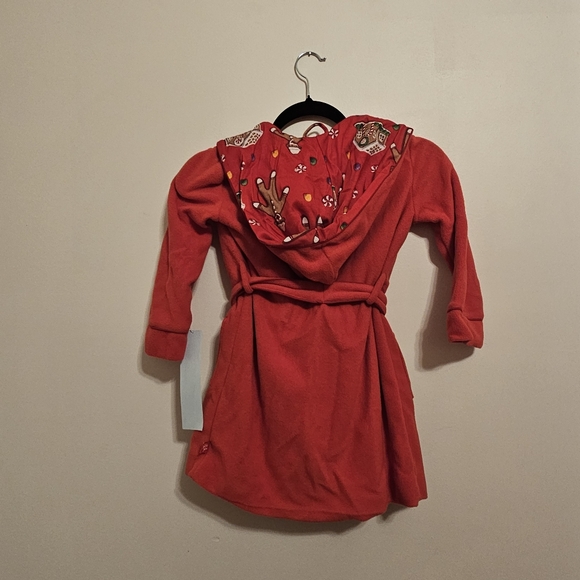 Snuggle Up in Holiday Cheer with Nick & Nora robe for kids . Size XS 4/5 - Picture 8 of 11